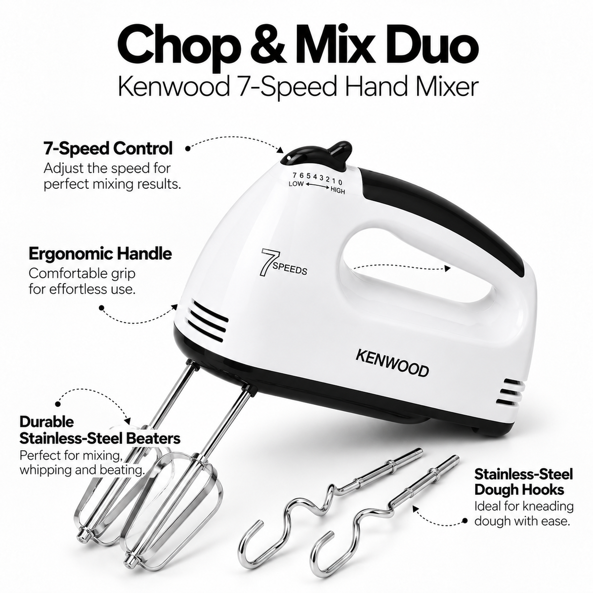 Kenwood Pro 7-Speed Hand Mixer