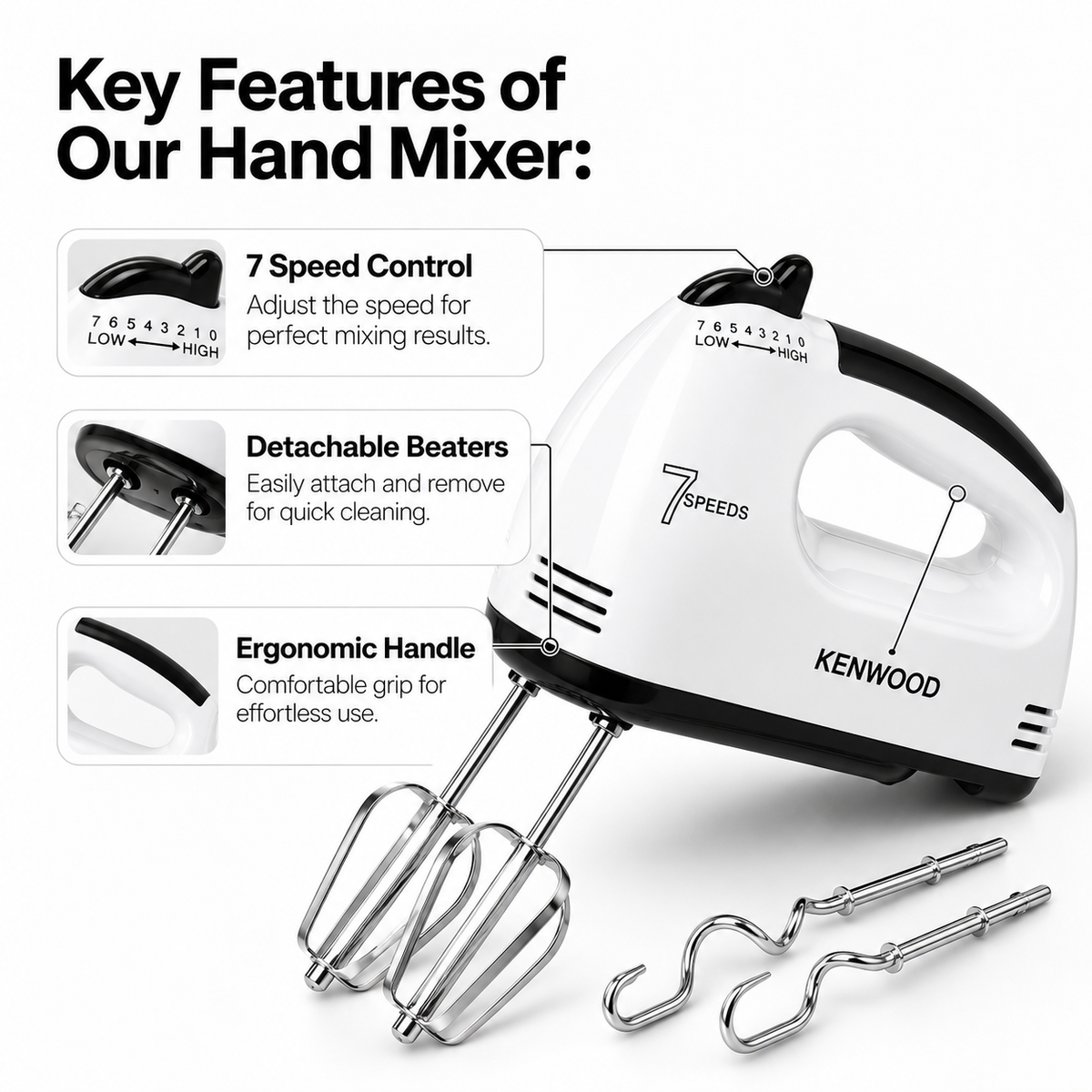 Kenwood Pro 7-Speed Hand Mixer